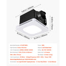Bathroom Exhaust Fan with LED Light and Adjustable Color Temperatures by HouseOfZazla