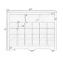 24 Shoe Cubby Console, Shoe Cabinet - White by Unique Piece Furniture