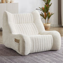 Bean Bag Chair For Adults, Lazy Floor Sofa Couch Memory Foam Bean Bag Sofas Chenille Fabric Reading Chair Comfortable Corner Lounge Sofa For Living Room - White by HouseOfZazla