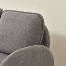 Loveseat Sofa Small Couch For Living Room, Sherpa Fabric Upholstered Loveseat Sofa Couch, Small Loveseat Sofa For Apartment, Bedroom by HouseOfZazla