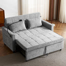 Pull-Out Sleeper Sofa With Reversible Backrest Cushion, Side Pockets, 2 USB Ports And A Phone Holder For Living Room by Unique Piece Furniture