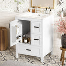 Bathroom Vanity With Sink, Soft-Close Doors, Double-Layer Shelf And 3 Drawers by HouseOfZazla
