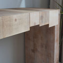 Modern Rustic Table With Sculpted Block Design by HouseOfZazla