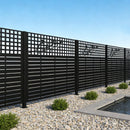W48" x H47.3" Metal Privacy Screen with Rose Design by HouseOfZazla