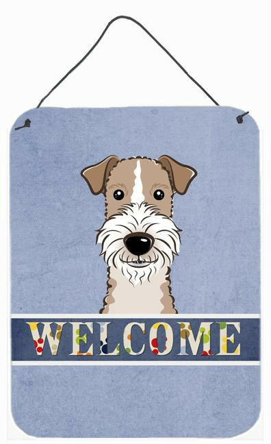 Wire Haired Fox Terrier Welcome Wall or Door Hanging Prints BB1433DS1216