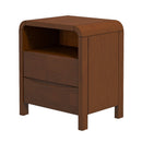 Lionel - Nightstand 2 Drawer - Brown by HouseOfZazla