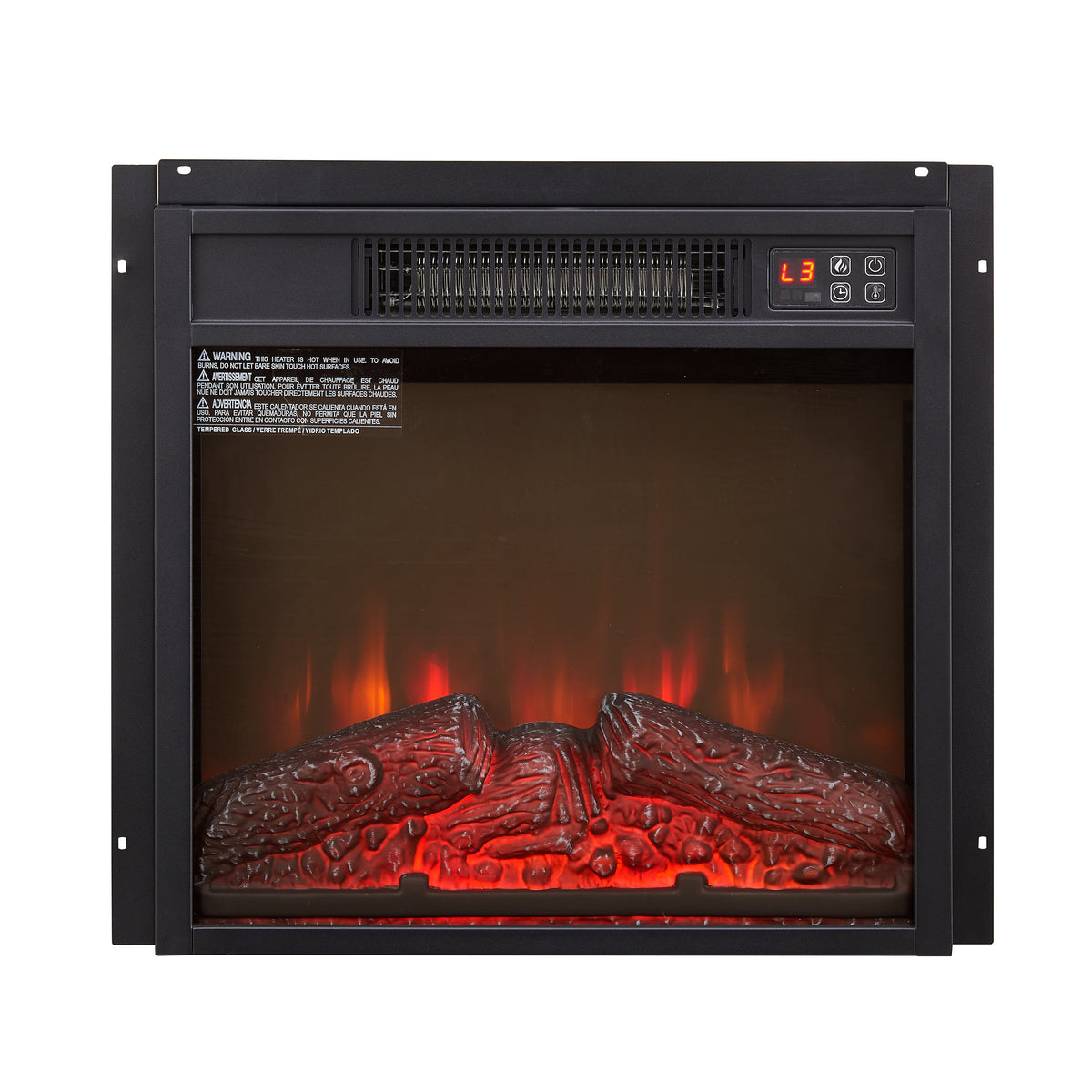 Electric Fireplace Insert 18" 1400W Remote Control, photo 3 of 10