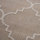 Guros - 4' X 6' Trellis Indoor / Outdoor Area Rug - Ivory by HouseOfZazla