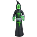 HOMCOM 8ft Inflatable Halloween Decoration Mirror Face Ghost