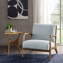 Mid-Century Style Lounge Chair With Upholstered Seat by HouseOfZazla