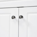 Bathroom Vanity With Sink, 6 Soft Close Drawers & Double Doors - White by HouseOfZazla
