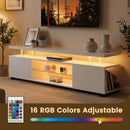 TV Stant With LED And Large Side Cabinet by HouseOfZazla