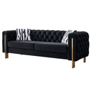 Chesterfield - Modern Tufted Living Room Sofa, 84.25''W Couch by Unique Piece Furniture
