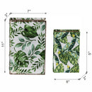 Botanical And Book Boxes (Set of 2) - White / Green by HouseOfZazla