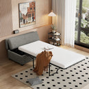 Twin Size Folding Ottoman Sleeper Bed With Mattress Convertible Guest Bed by Unique Piece Furniture