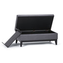 Oregon - Contemporary Storage Ottoman Bench With Tray by HouseOfZazla