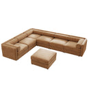 Contemporary Elegant Sofa With Storage And Ottoman by HouseOfZazla