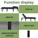Adjustable Bed Base -FULL-THREE FOLD- Motorized Head and Foot Incline - Quick and Easy Assembly