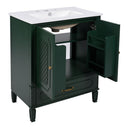 Bathroom Vanity With Sink, Soft Closing Door, Multi Functional Storage by HouseOfZazla