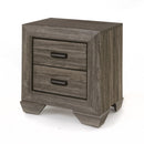 Lyndon - Weathered Grain Nightstand - Gray by HouseOfZazla