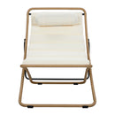 Outdoor Folding Chair With Adjustable Backrest (Set of 2)