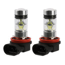 2PCS 1000lm 100W H8/H9/H11 LED Fog DRL Light Bulb IP65 Water-Resistant 360¡ Beam Angle 6000K White