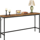 Tribesigns - Extra Long Console Table - Brown / Black by HouseOfZazla