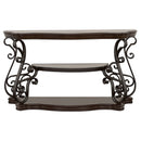 Gretta - Merlot 2 Shelf Sofa Console Table - Brown
