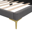 Upholstered Daybed With Headboard And Armrest, Support Legs by HouseOfZazla