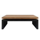 Coffee Table Rectangular Center Table For Living Room - Black / Natural / Multi / Natural Multi / Natural Wood / Natural Wood Wash