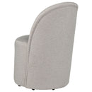 Aubrey Upholstered Barrel Dining Side Chair Beige (Set of 2)