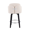 Dahlia - Contemporary Counter Stool Round Footrest (Set of 2)