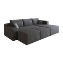 95" Cloud Sectional Sofa with 2 Ottomans