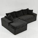 Modular Sofa, Convertible Twin Seat With Chaise Lounge