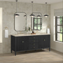James Martin Myrrin 72" Double Bathroom Vanity, Carbon Oak