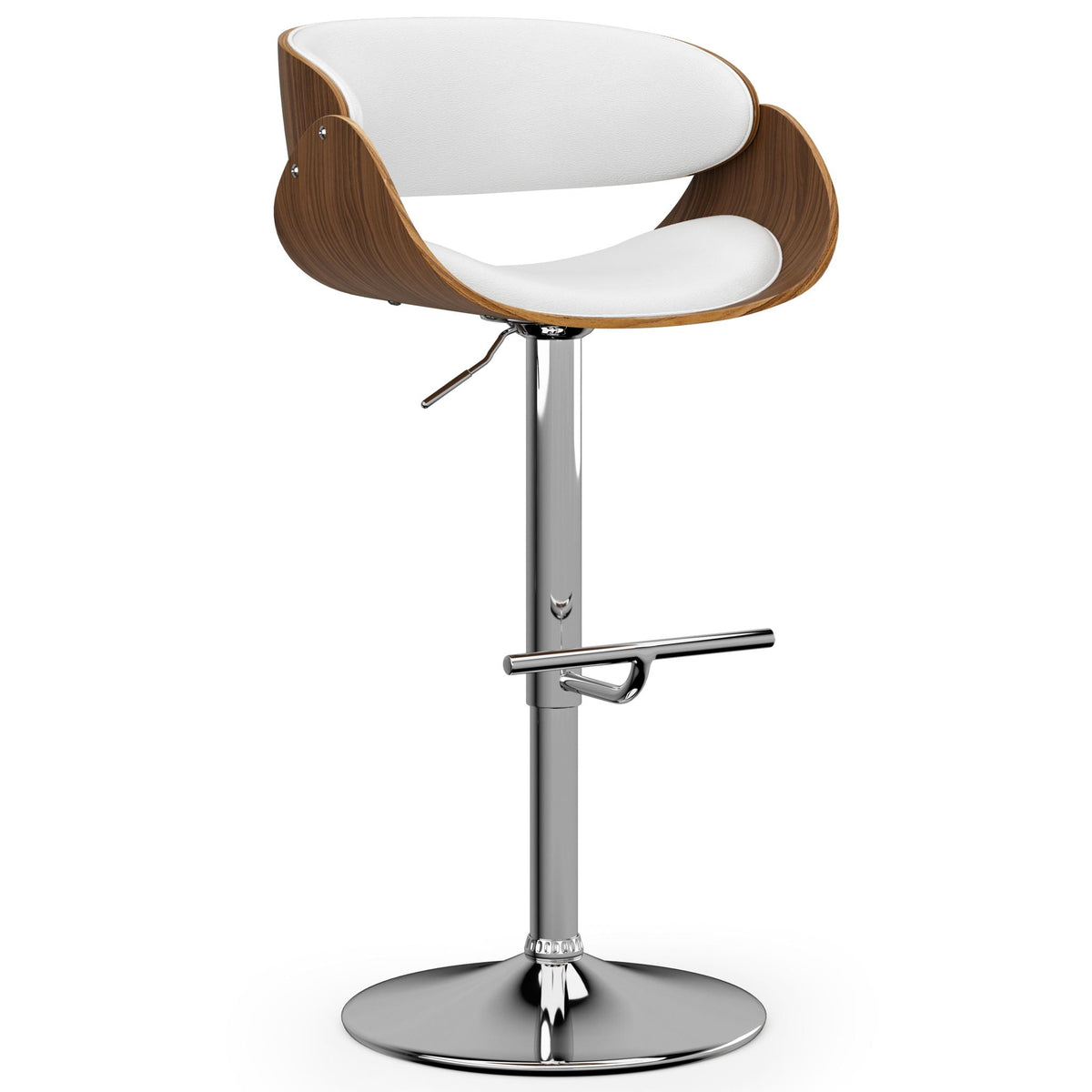 Amery - Mid Century Modern Adjustable Swivel Bar Stool, photo 4 of 36