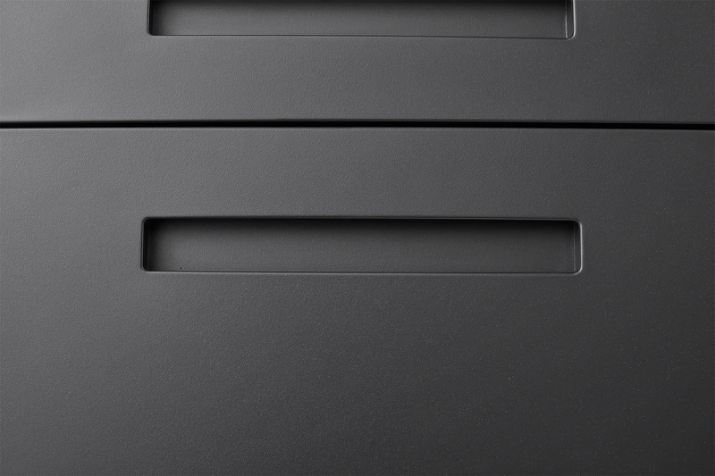 3 Drawer Mobile File Cabinet Under Desk Office,Simple Style Versatile Storage Cabinet for Legal/Letter/A4 Files, 5 Wheel Design Anti-Tilting Cold Rolled Steel Waterproof Moisture-Proof Black