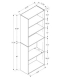 6-Tier Transitional Bookshelf for Office by HouseOfZazla