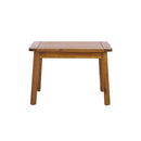 2-Pieces Outdoor Sofa Set with Cushions Teak Acacia Wood by HouseOfZazla