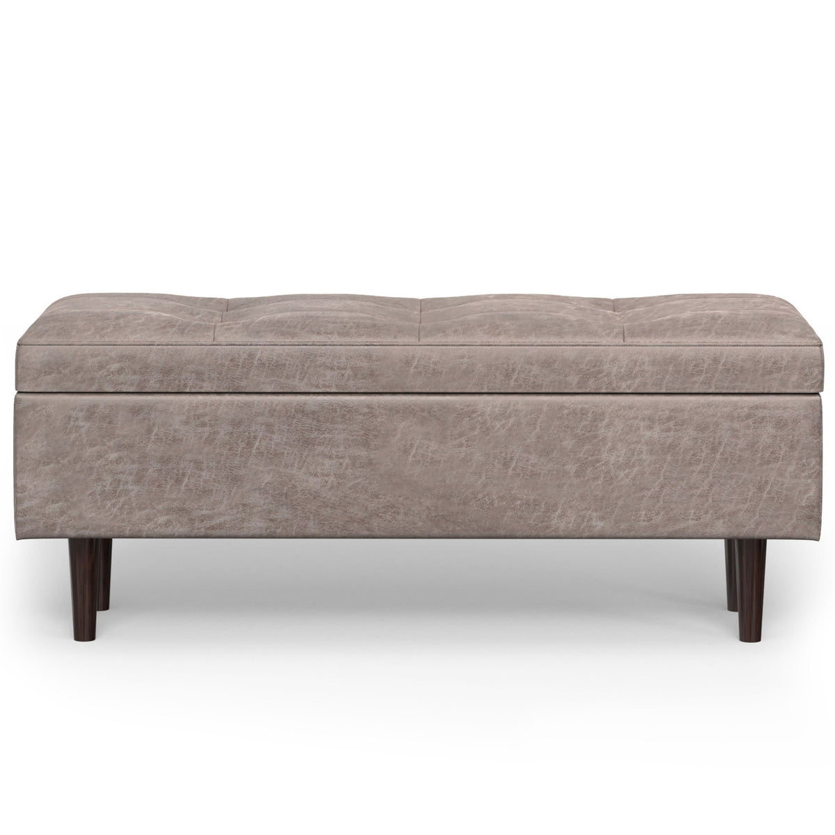 Shay - Large Square Coffee Table Storage Ottoman Mid-Century Style, photo 11 of 40
