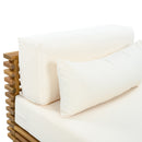 Oversized Outdoor Club Chair with Acacia Wood Frame by HouseOfZazla