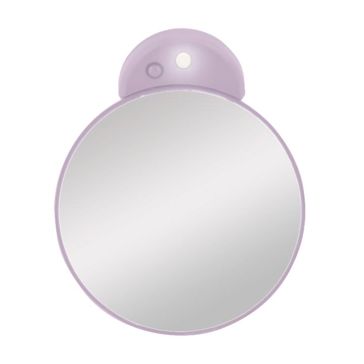 Lighted Compact Mirror with Magnification & Suction Cups