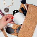 Lighted Compact Mirror with Magnification & Retractable Suction Cups