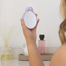Lighted Compact Mirror with Magnification & Retractable Suction Cups