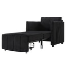 Upholstered Convertible Sleeper Sofa With 5 Position Backrest, Side Pockets, Storage by HouseOfZazla