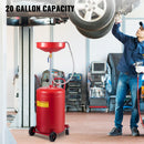 Waste Oil Drain Tank 20 Gallon Portable Oil Drain Air Operated Drainer by HouseOfZazla