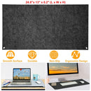 Extended Gaming Mouse Pad Soft Felts Table Mouse Pads Non-Slip & Dust-Proof Desk Pad Anti-Scratch Desk Pad Keyboard Mat (24.8 x 13 x 0.2in) for Work &