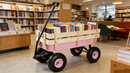 Outdoor Wagon All Terrain Pulling with Wood Railing