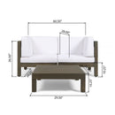 Oana - 3 Piece Loveseat Set With Coffee Table by HouseOfZazla