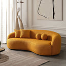 Drake - Japandi Style Curvy Boucle Sofa by Unique Piece Furniture